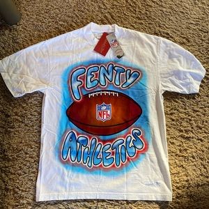 FENTY for Mitchell & Ness Unisex Super Bowl LVII Airbrush T-Shirt - White